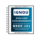 IGNOU BSOC 101 Solved Assignment PDF (2025–26)
